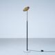 Telescopic floor lamp, marble and brass, circa 1980