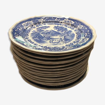 15 assiettes Villeroy et Boch