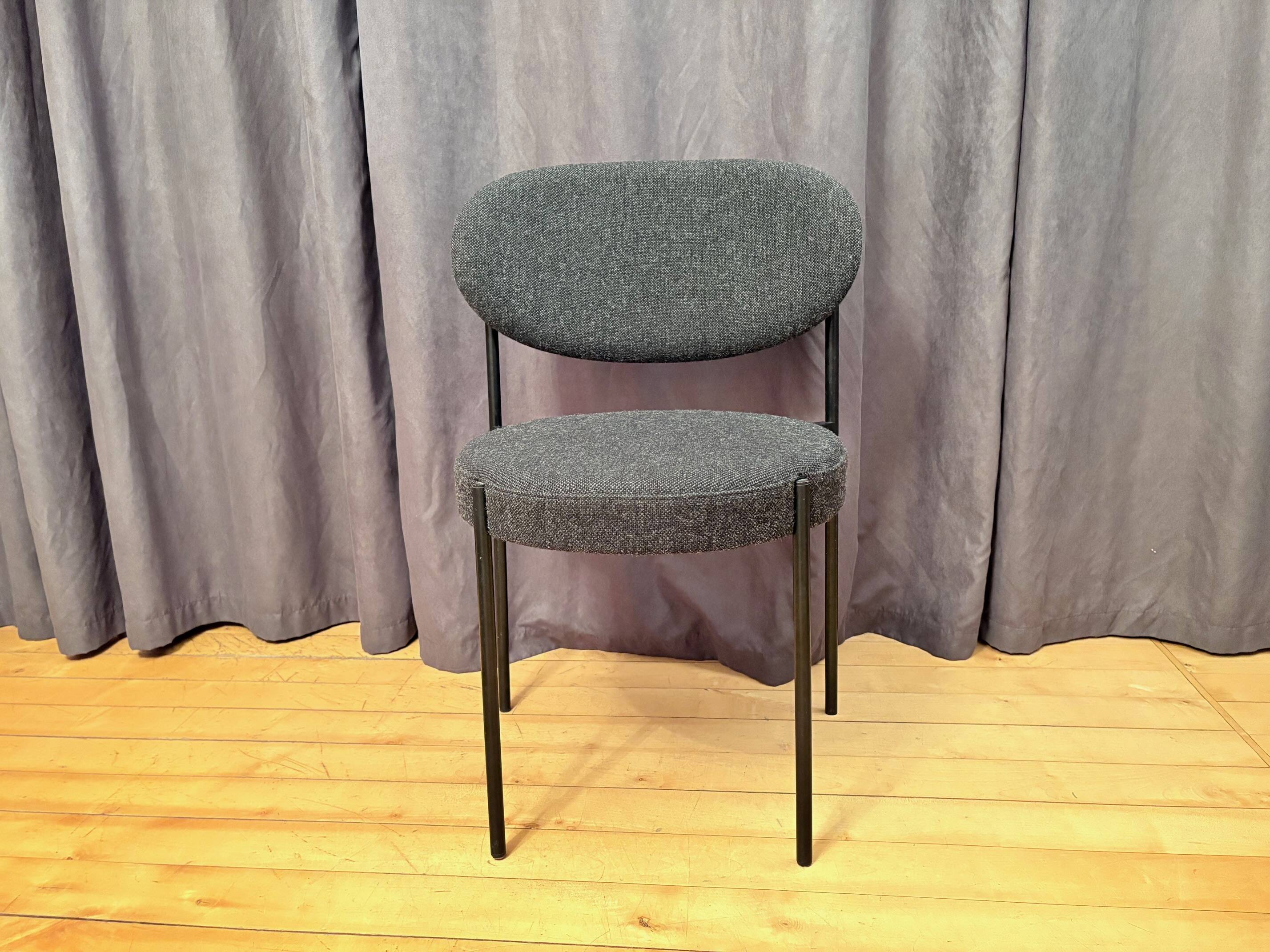 Chair 430 designed by Verner Panton, Verpan, Denmark, signed by Peter.