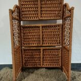 Étagère rotin pliante