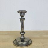 Vintage silver metal candle holder