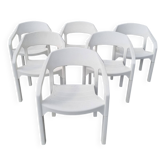 6 fauteuils JP Emonds Belgium, modèle Lawn Confort