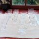 Set of 15 old glasses from the 40s