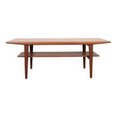 Table basse en teck danois du milieu du siècle, années 1960