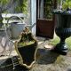 Louis XV style mirror in vintage 70'S gold composite 42x68cm