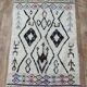 Handcrafted Moroccan Berber Rug 142 X 108 CM