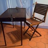 Small old folding wooden chair, 1940