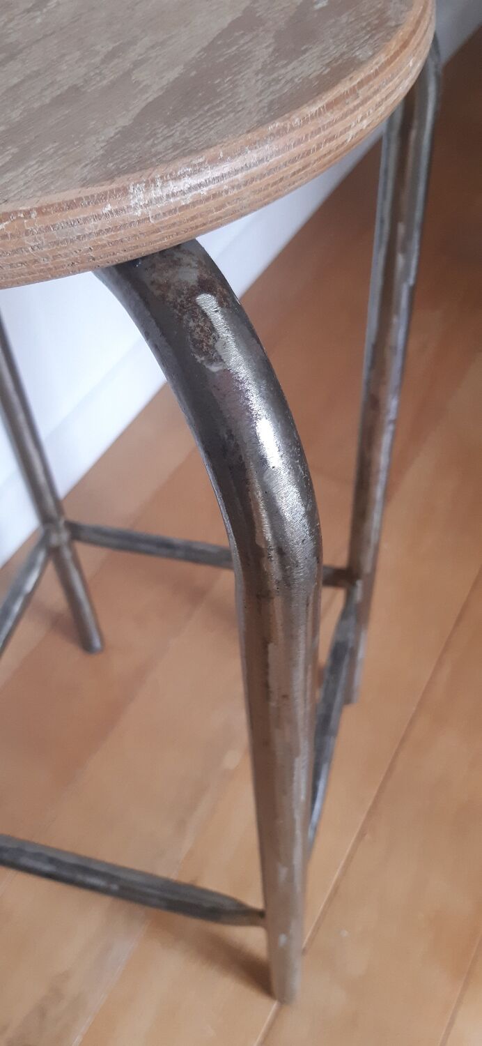 Industrial bar stool