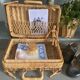 Small rattan suitcase