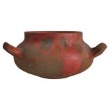 Studio Pottery Three-Handled Earthenware Ceramic Vessel