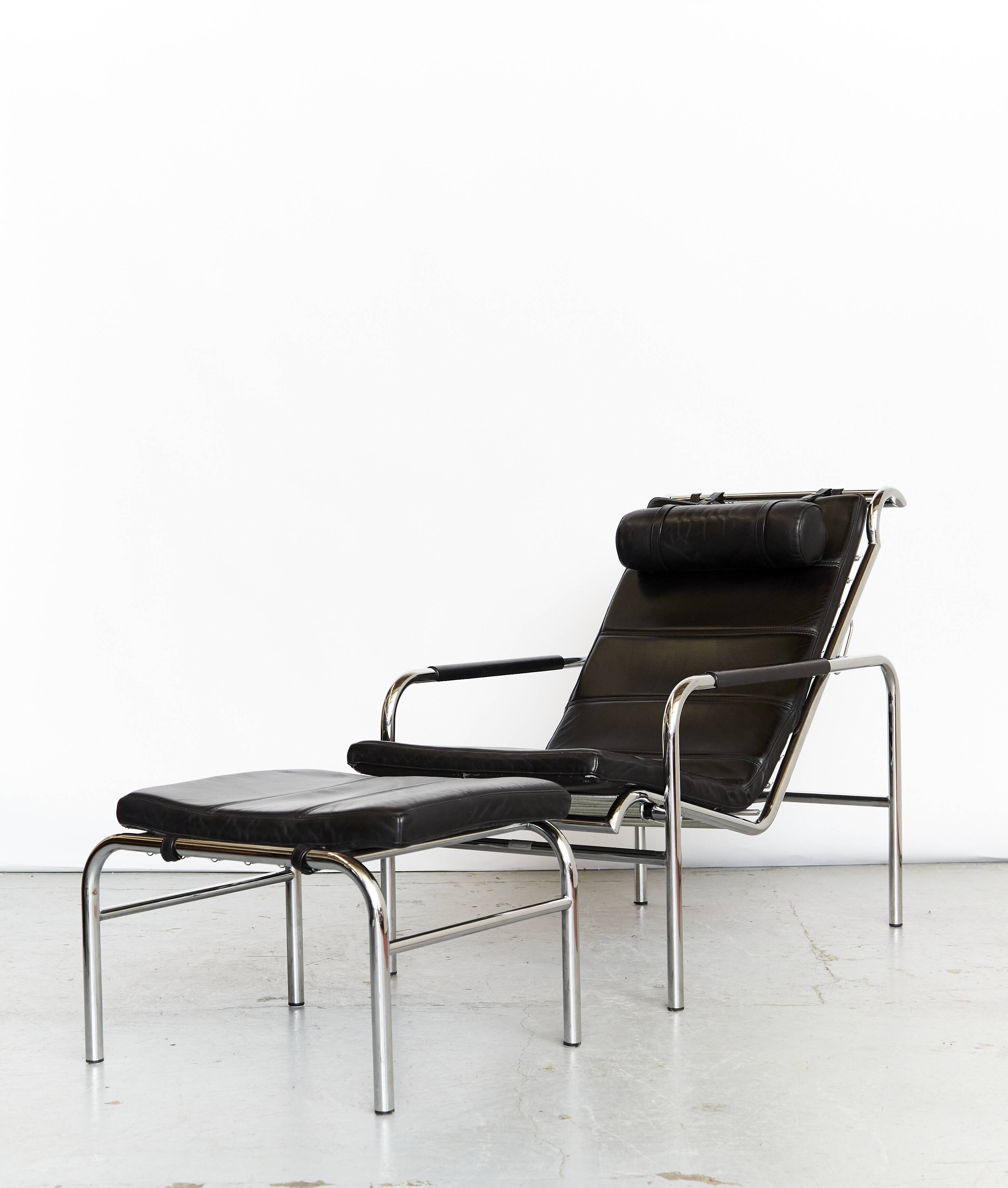 Chaise longue and ottoman Gabriele Mucchi "Genni" for Zanotta