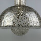 60s 70s ceiling lamp hanging lamp by Temde Leuchten glass space age design