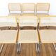 6 Cesca B32 Breuer Chairs Made in Italy - Seat caning redone