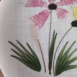 Set of 7 flat plates of Sarreguemines