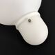 Large pair of vintage Italian wall sconces in the shape of a bulb. NFS