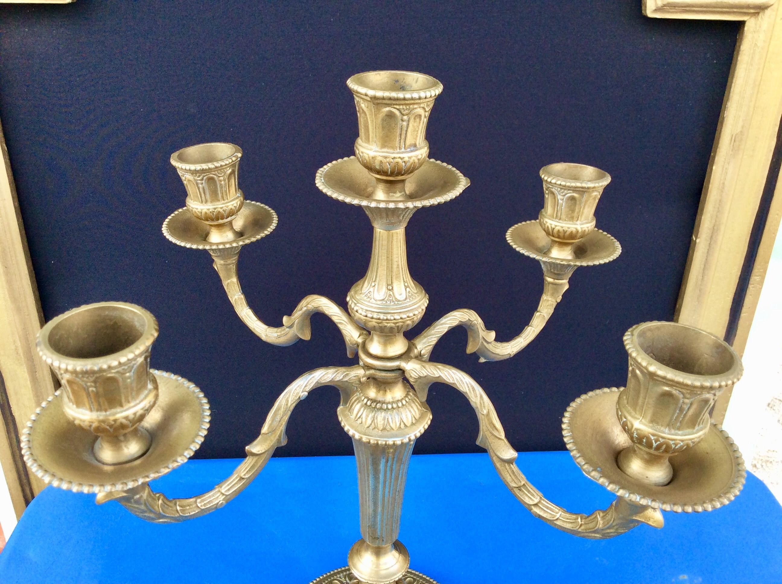 Pair of old candlesticks