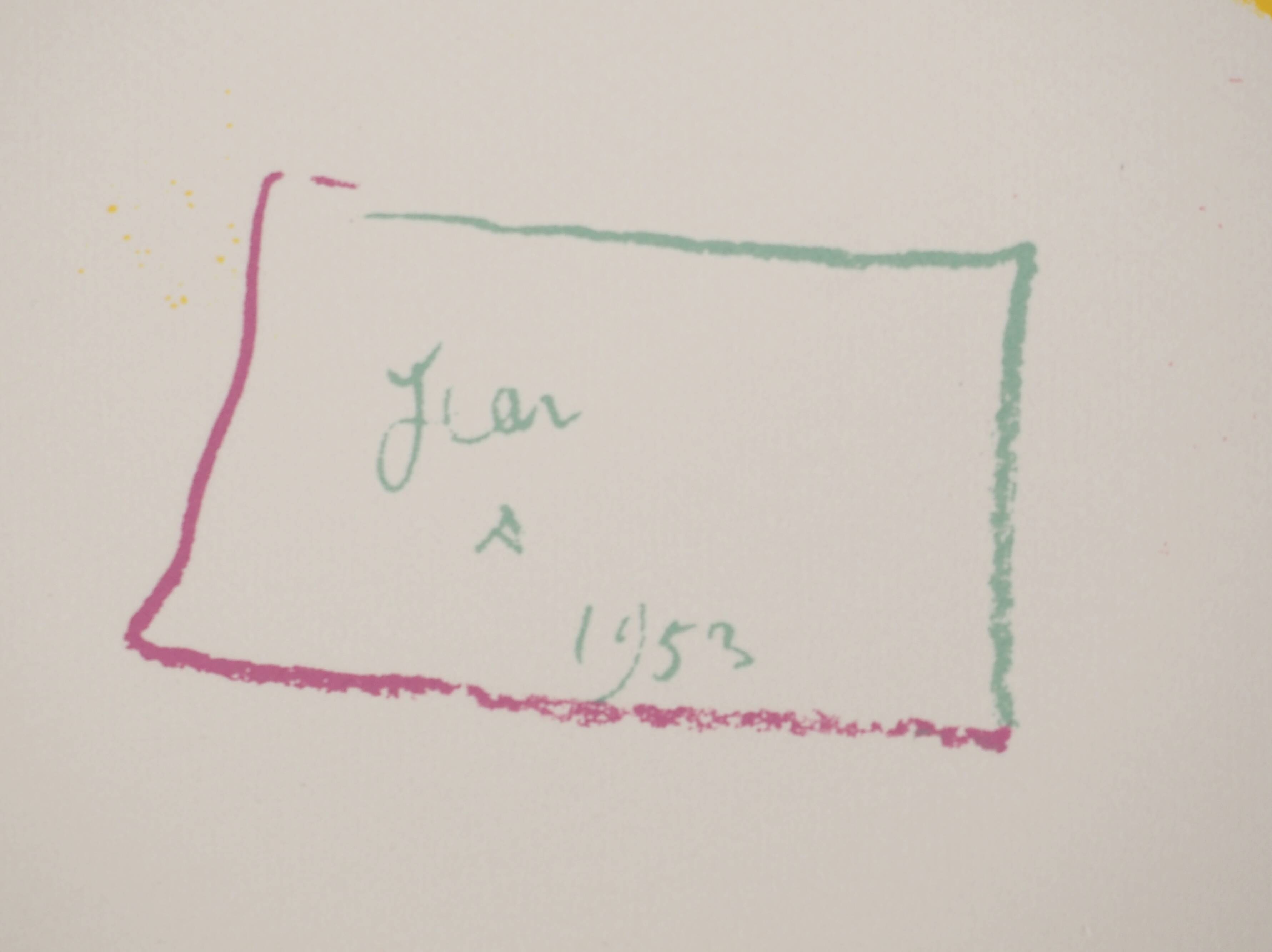 Jean Cocteau: Letter from Barcelona, original signed lithograph