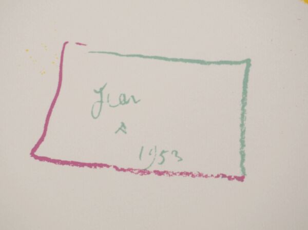 Jean Cocteau : Lettre de Barcelone, lithographie originale signée