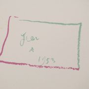 Jean Cocteau : Lettre de Barcelone, lithographie originale signée
