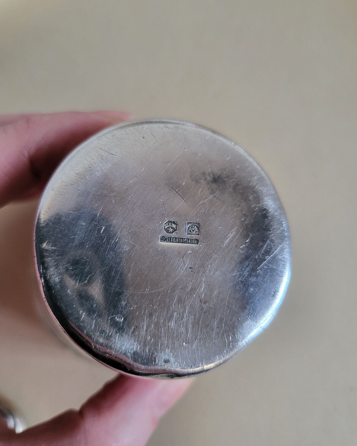 Silver-plated metal timbale BOULENGER
