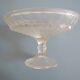 old glass bowl on foot pressed glass compote art deco old glass bowl dish