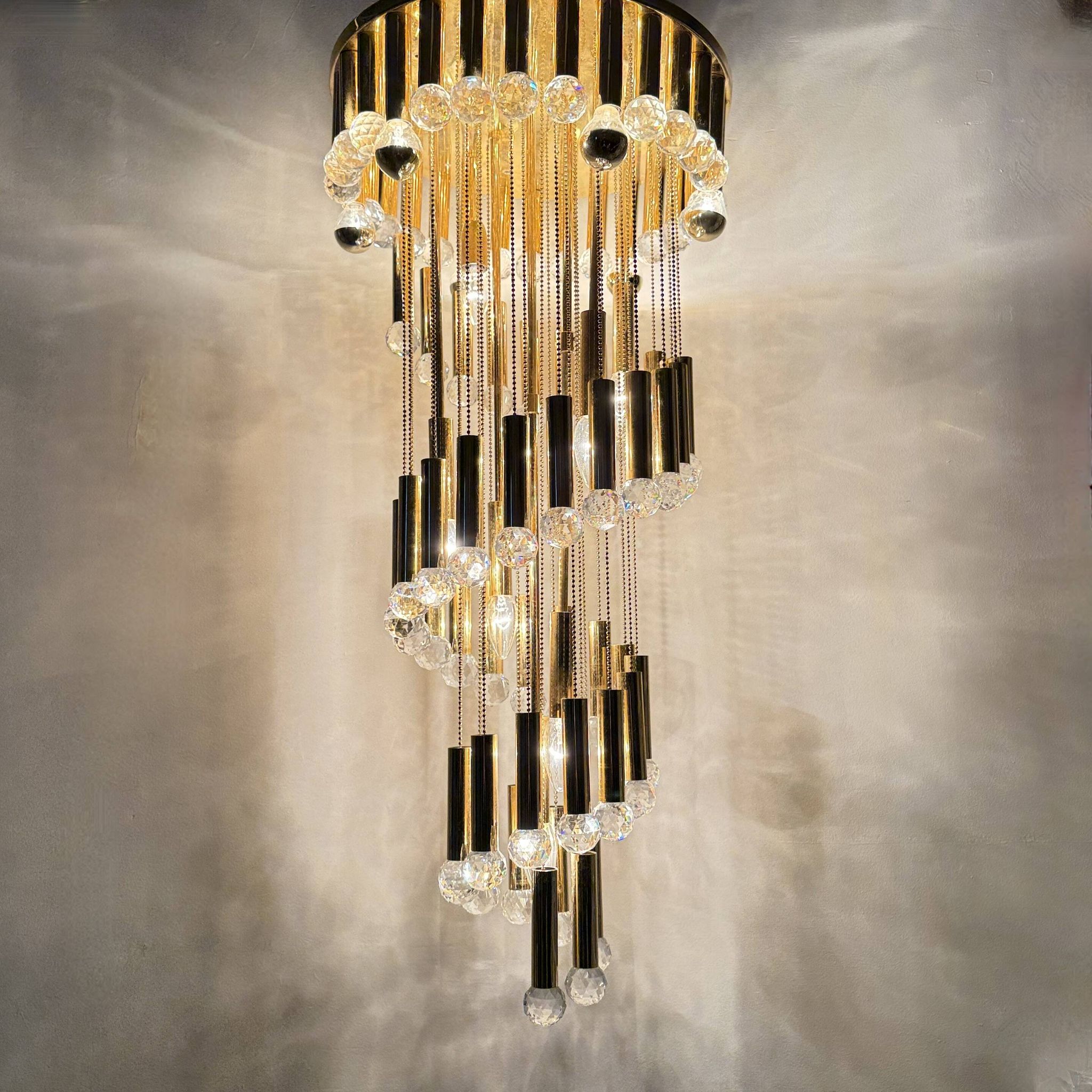 Mid-century design hanging lamp by Ernst Palme , Germany , 1970s