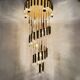 Mid-century design hanging lamp by Ernst Palme , Germany , 1970s