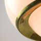 Rare White & Golden Bud Lamp by Luigi Massoni for Guzzini, 1960s
