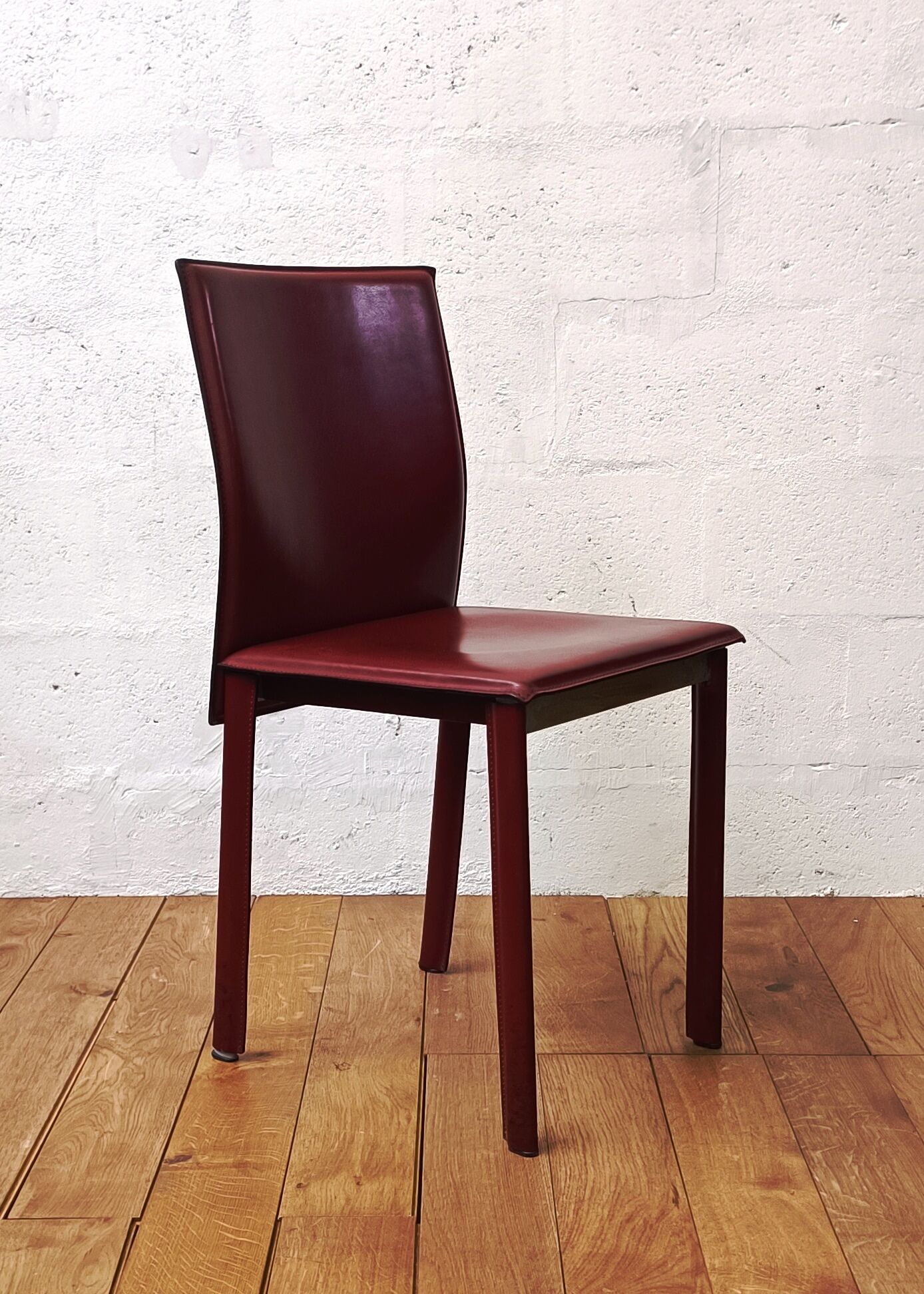 Vintage leather dining chair