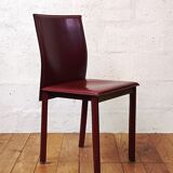 Vintage leather dining chair