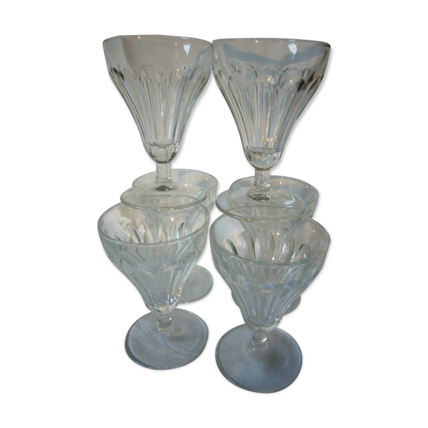 Lot of 6 crystal glasses