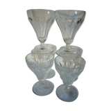 Lot of 6 crystal glasses