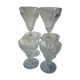 Lot de 6 verres en cristal