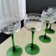 8 Alsace white wine glasses Luminarc screen-printed decor