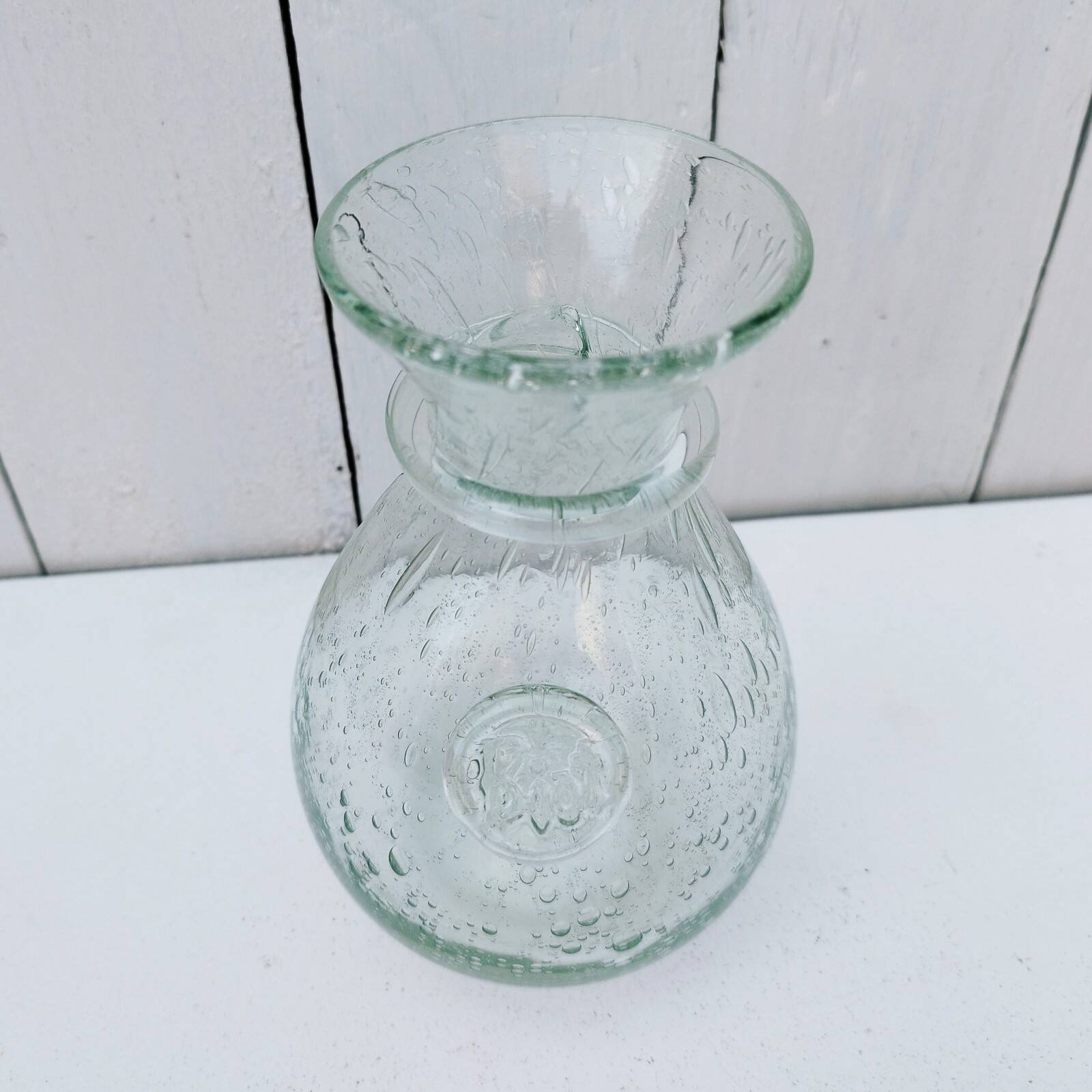 vintage Biot glassware blown glass carafe