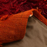 Red & orange tones vintage rug, 163x240 cm