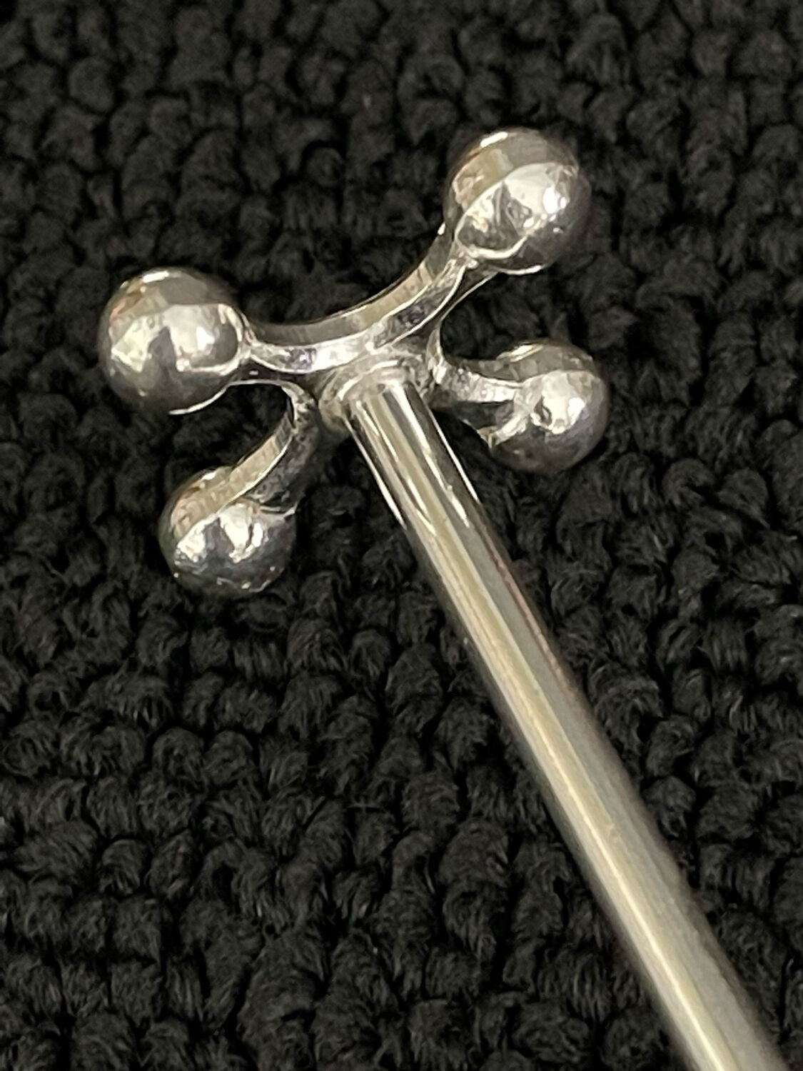 Christofle 12 holder knives balls model atomium very good condition ref CH10PC