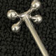 Christofle 12 holder knives balls model atomium very good condition ref CH10PC