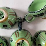 6 mini HB Quimper cups, bright green