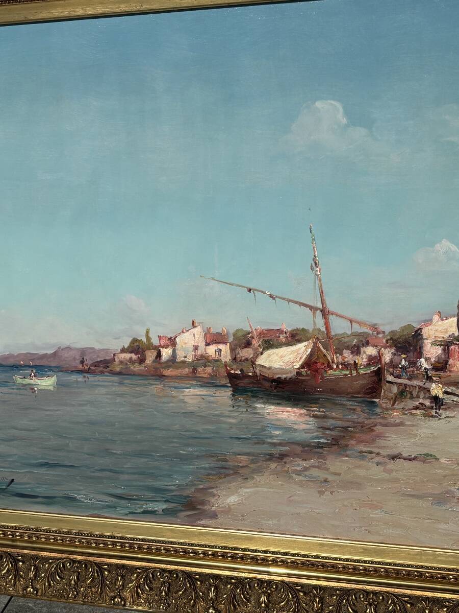 Grand tableau marine de Émile Godchaux