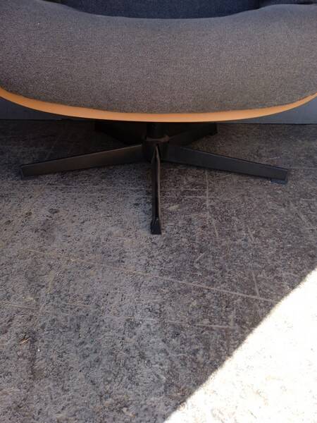 1970 style rotating designer armchair