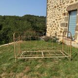Wrought iron cage bed