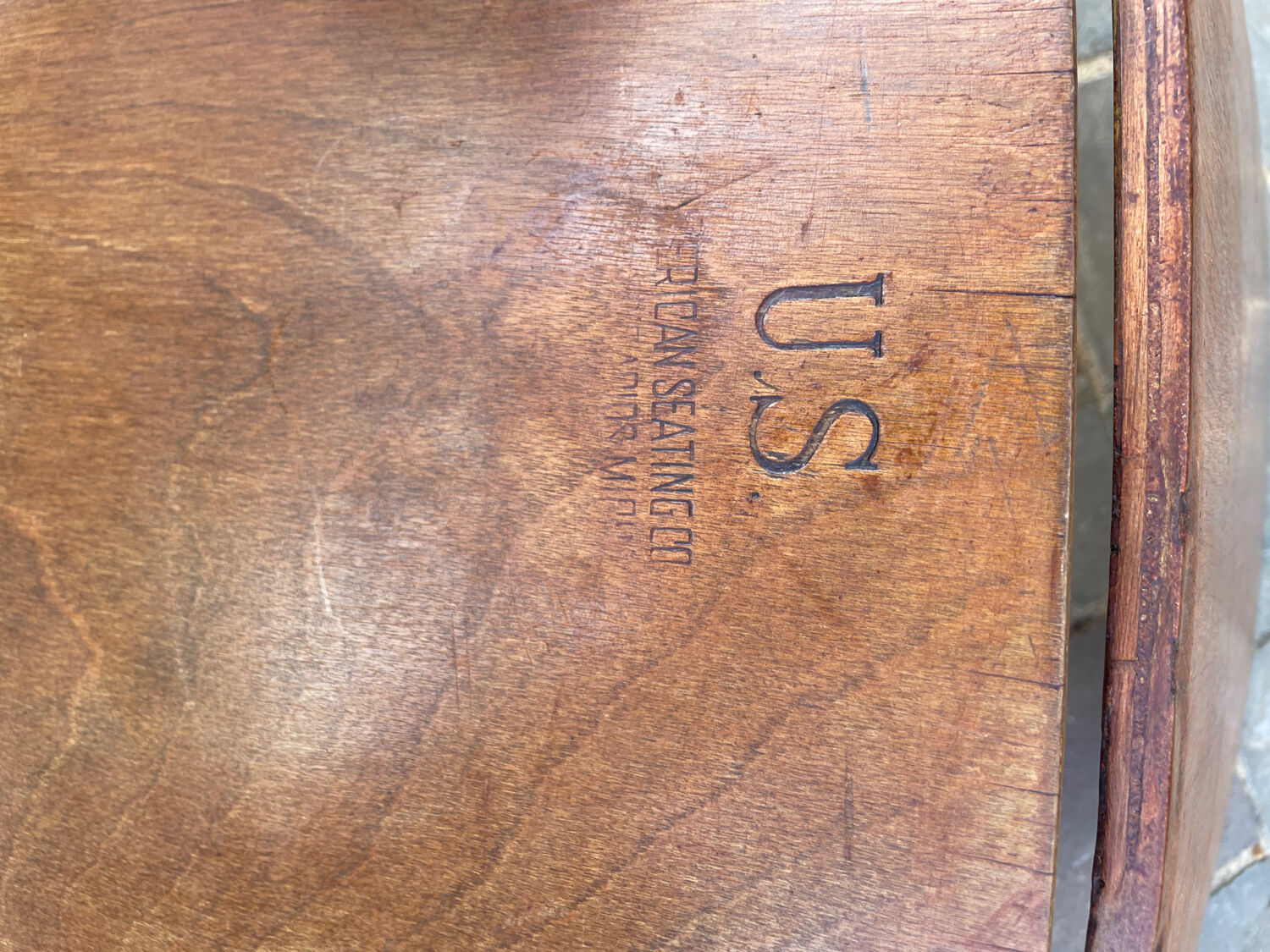 US army landing wooden folding chair