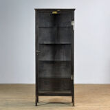 Polished iron medical cabinet, 1910s