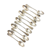 Set de 11 cuillères en métal argenté