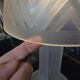 Daum nancy france – art deco frosted glass mushroom lamp – circa 1930, h55cm
