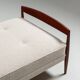 Lit de jour scandinave en teck et en cannage, Danemark 1960