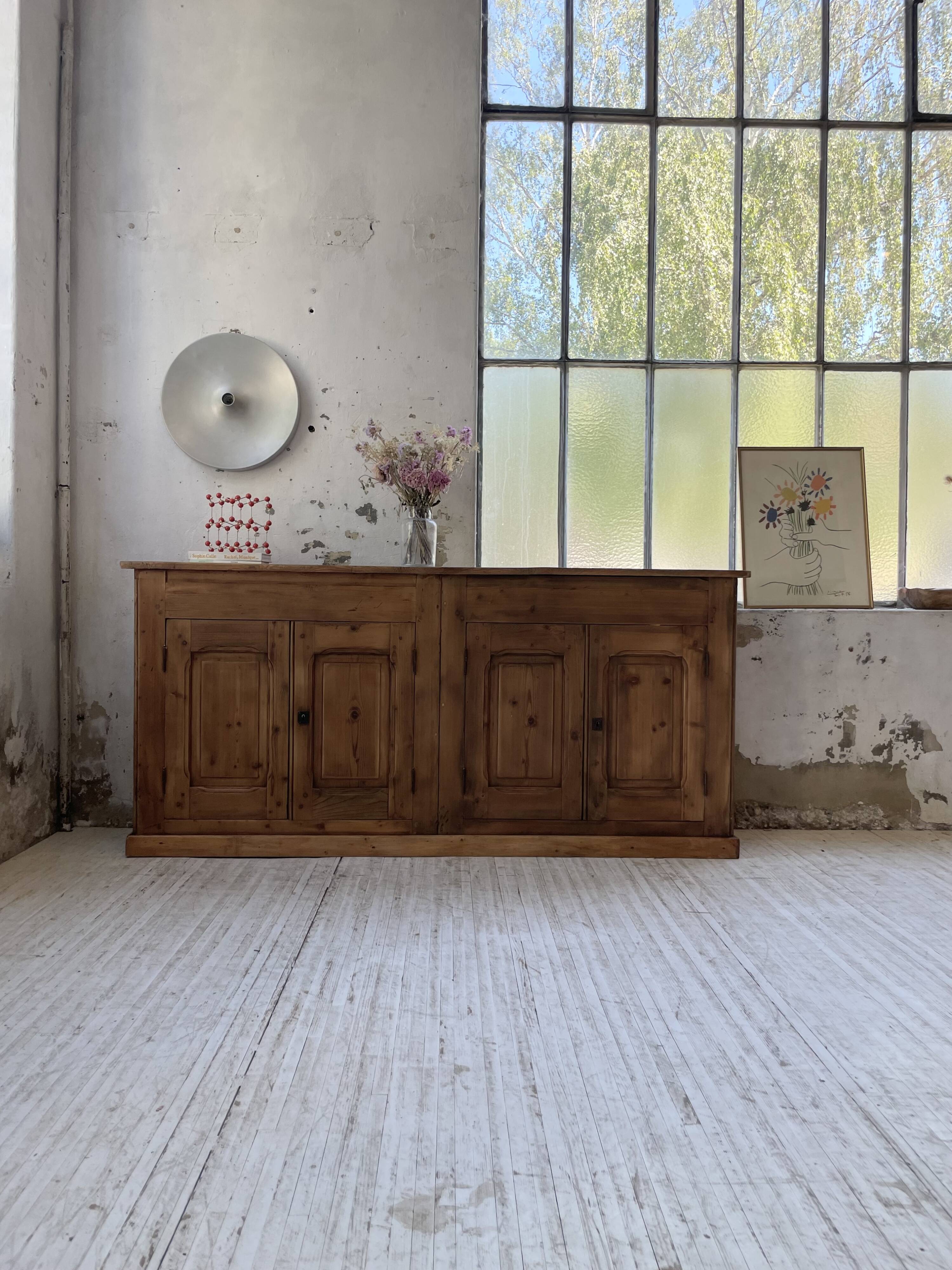 2m pine craft furniture sideboard