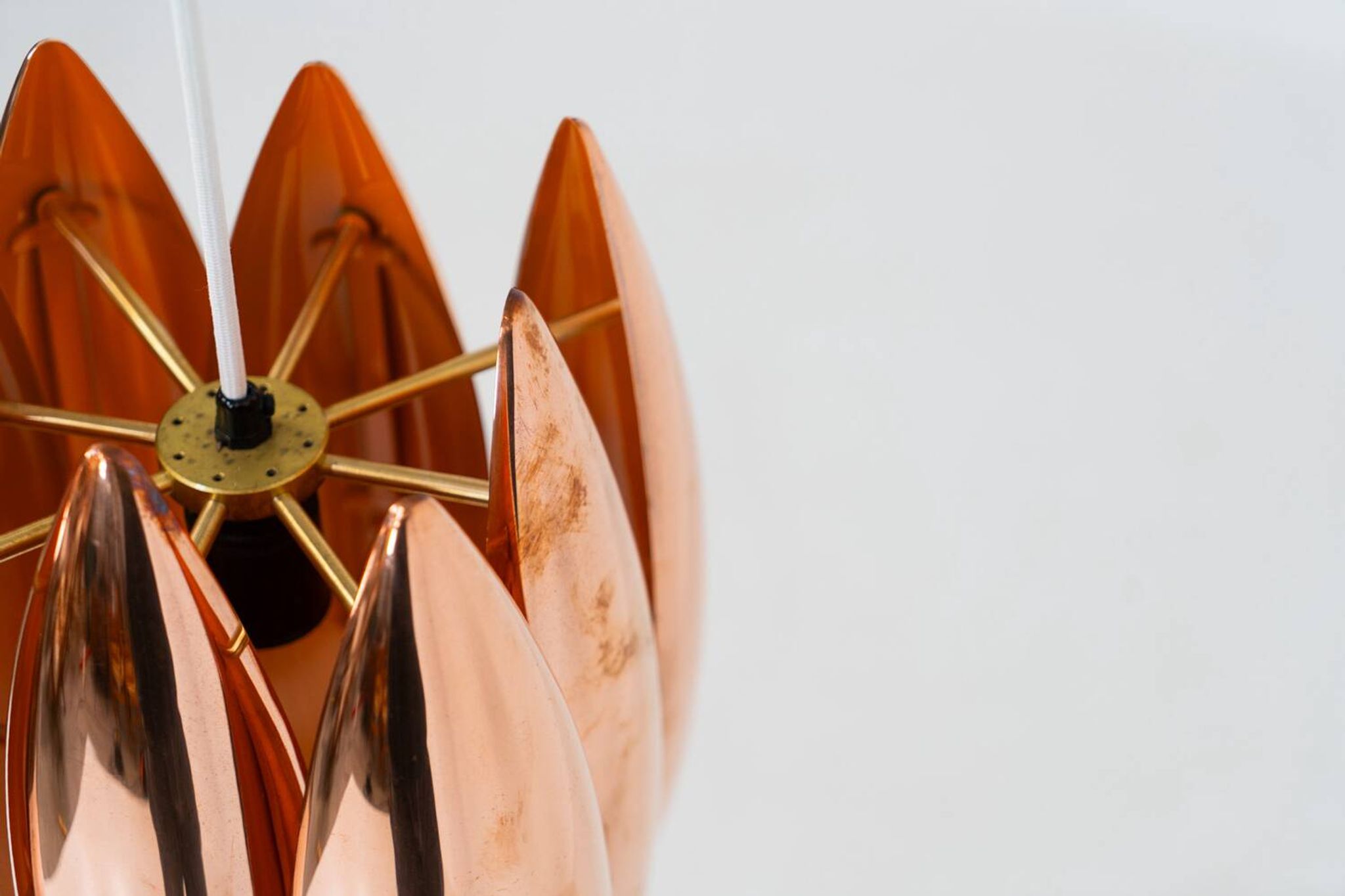 Copper suspension "Kastor" by Jo Hammerborg for Fog & Mørup