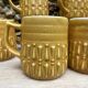 Vintage BP ceramic mugs from the 1970s.